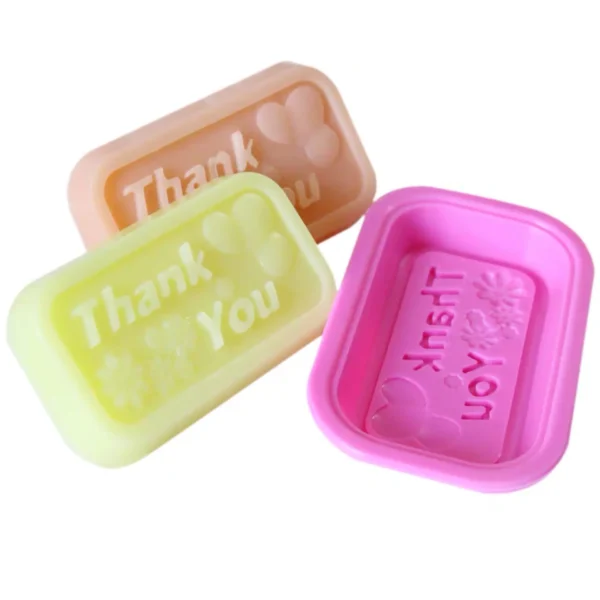 Soap Making Kits: Thank You Silicone Mold - Image 3