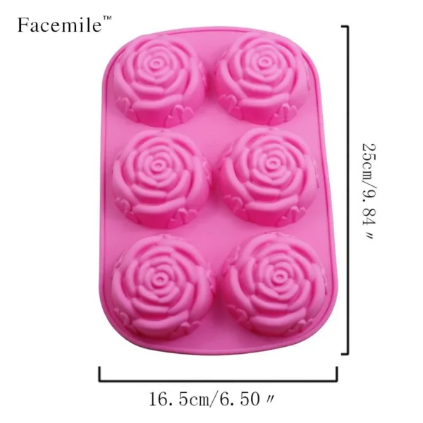 Soap Making Kits - 7cm Rose Silicone Mold - Image 3