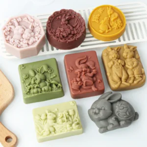 Soap Making Kits: Bunny Flower Resin Candle Mould