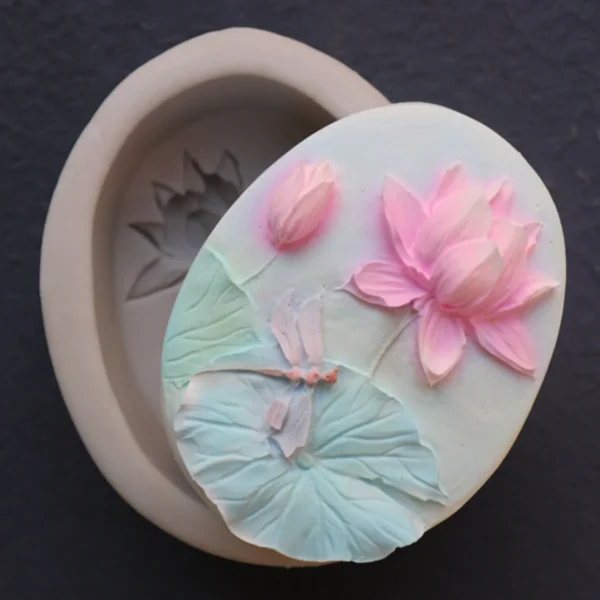 Soap Making Kits Lotus Dragonfly Silicone Mold