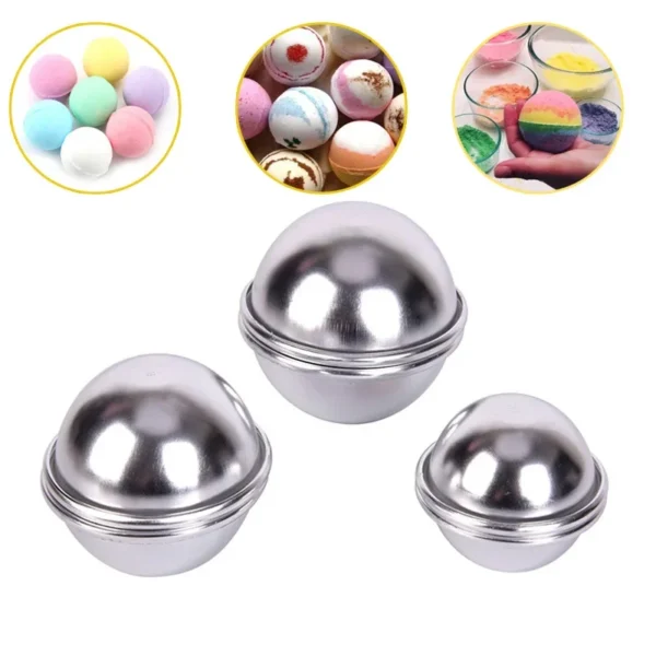 Soap Making Kits: 6Pcs DIY Sphere Ball Molds - Image 3