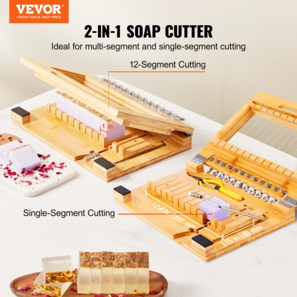 Soap Making Kits - Bamboo Cutter for Precise 1-Inch Bars - Image 2