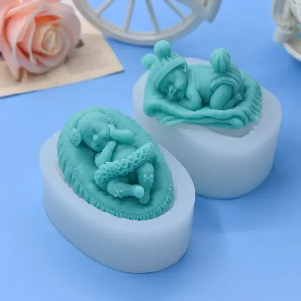 Angel Baby Silicone Soap Mold DIY Child Candle Resin Cake Tool - Image 6