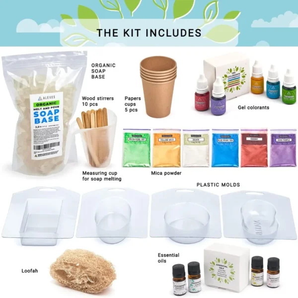 Soap Making Kits Organic Natural DIY Beginner Set - Image 2