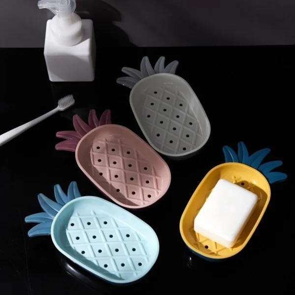 Soap Making Kits: Creative Pineapple Shape Soap Storage Box - Image 3