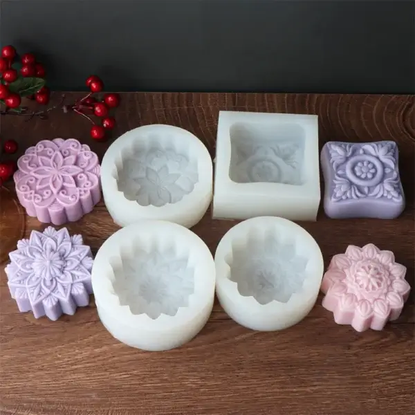 Soap Making Kits, 3D Flower Silicone Mold DIY Craft Tool - Image 4
