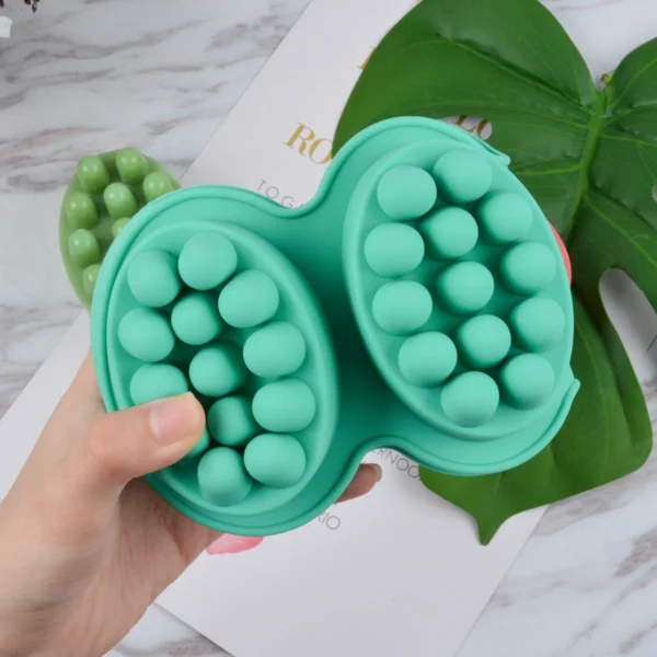 Soap Making Kits - 4-Hole Oval Silicone Mold - Image 4