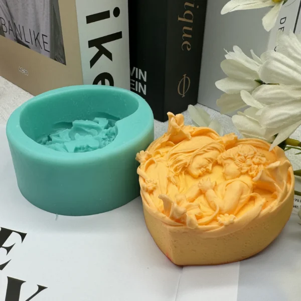 Soap Making Kits: Heart Flower Silicone Molds - Image 3