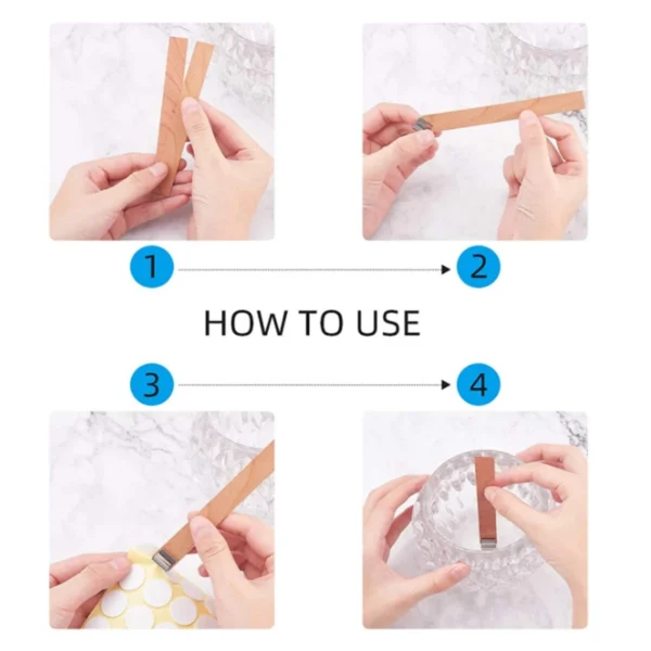 Soap Making Kits: Wooden Candle Wicks with Clip Base - Image 5