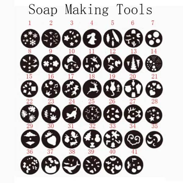 Soap Making Kits: Animal Tree Flower Clay Extruder Tool