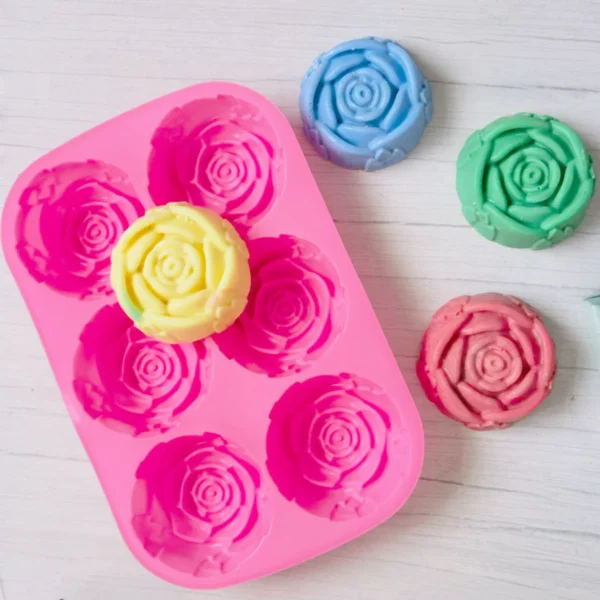 Soap Making Kits - Rose Silicone Mold for DIY Crafts - Image 6