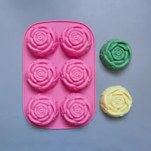Soap Making Kits - 6-Hole Rose Silicone Mold