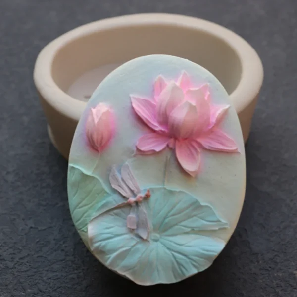 Soap Making Kits Lotus Dragonfly Silicone Mold - Image 5