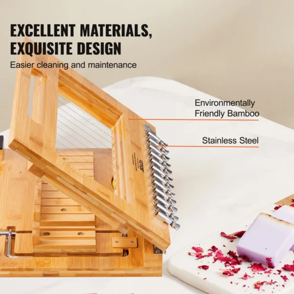 Soap Making Kits - Bamboo Cutter for Precise 1-Inch Bars - Image 4