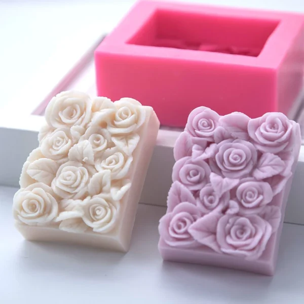 Soap Making Kits: Rose Silicone Mold for DIY Crafts - Image 2