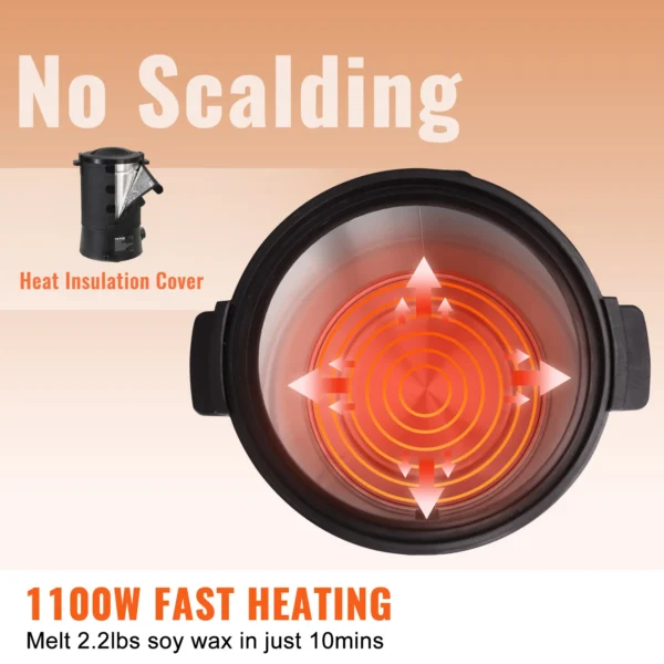 Soap Making Kits: 6.5L Wax Melter with Temp Control - Image 4
