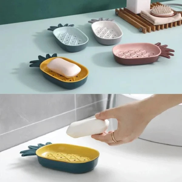 Soap Making Kits: Creative Pineapple Shape Soap Storage Box - Image 5